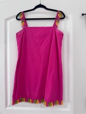 Anthropologie pink mini dress. Size medium
